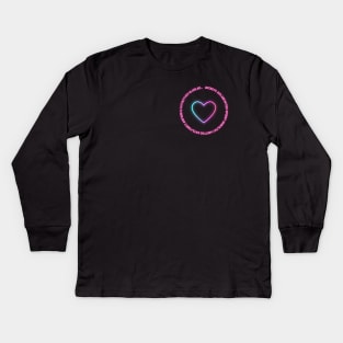 Cruel Summer Bridge Neon Heart Kids Long Sleeve T-Shirt